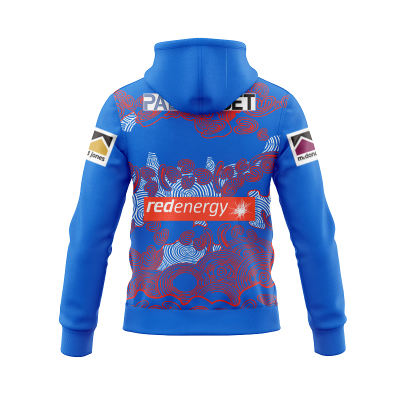 NRL Newcastle Knights 2024 Warm Up Zipper Hoodie