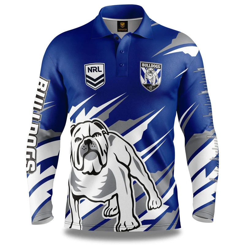 NRL Canterbury-Bankstown Bulldogs 2024 'FISHFINDER' Fishing Shirt