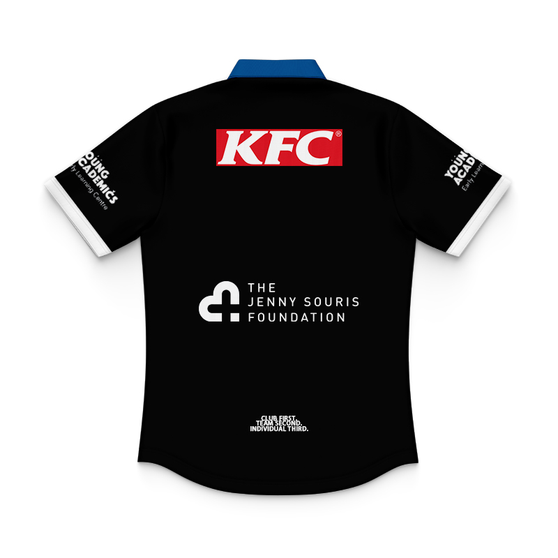 Kid's NRL Canterbury-Bankstown Bulldogs 2024 Warm Up Polo Shirt