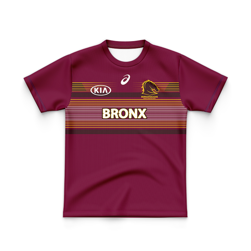 Kid's NRL Brisbane Broncos 2024 Run Out Jersey