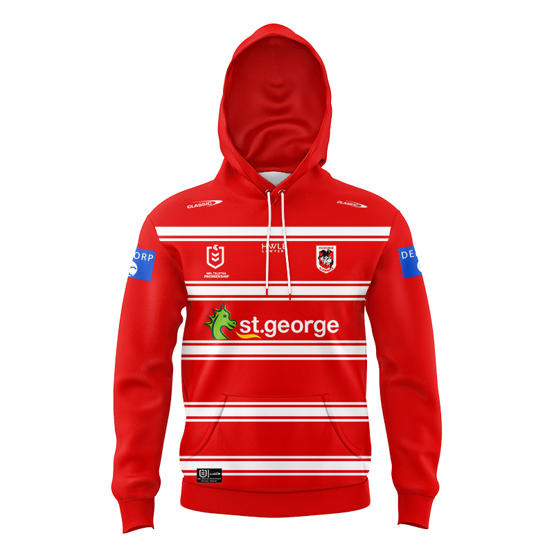 Kid's NRL St George Illawarra Dragons 2024 Away Hoodie