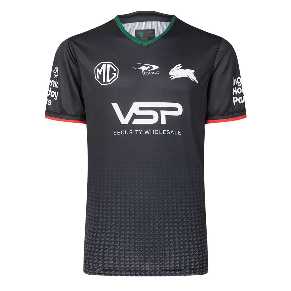 NRL South Sydney Rabbitohs 2025 Black Pro Training Jersey