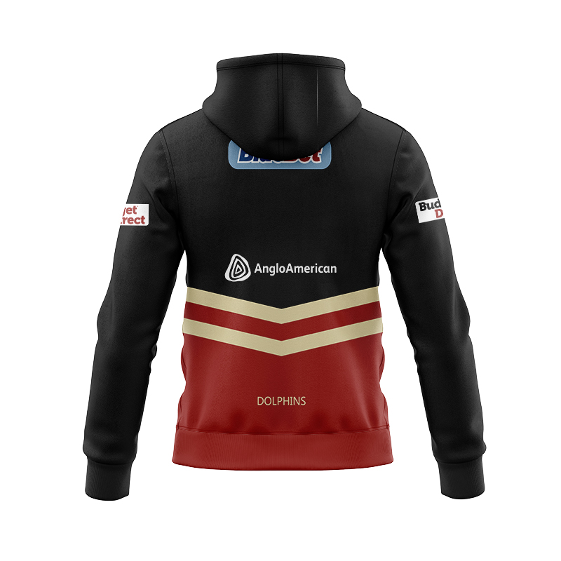 NRL Dolphins 2024 Training Zipper Hoodie