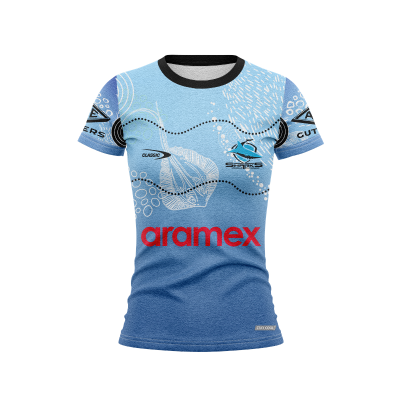 Women's NRL Cronulla-Sutherland Sharks 2024 Indigenous Training Jersey