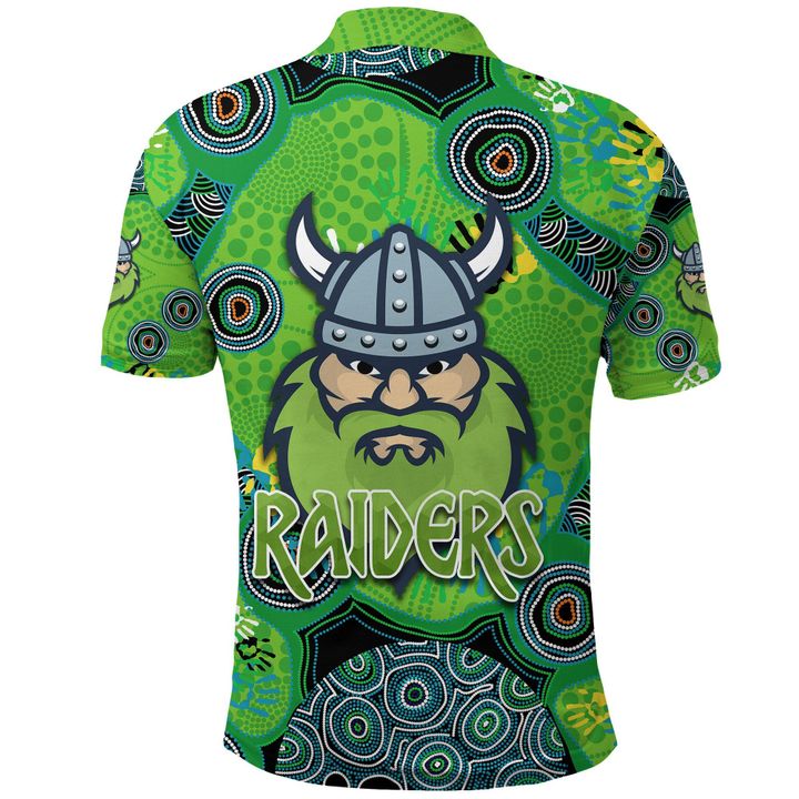 NRL Canberra Raiders 2021 Indigenous Polo Shirt