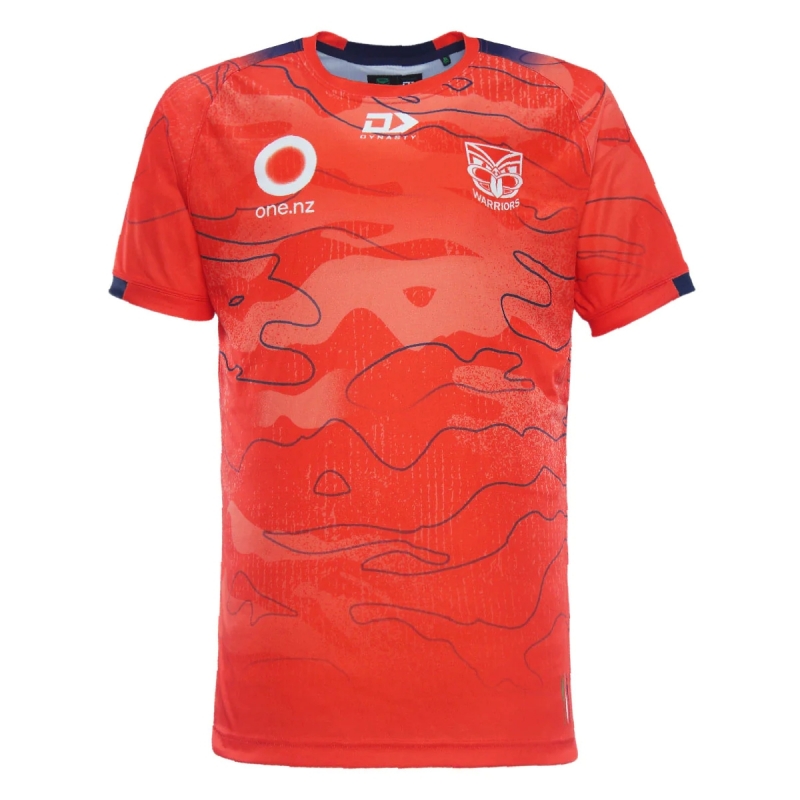 NRL New Zealand Warriors 2024 Dynasty Orange Training Jersey