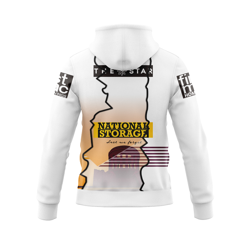 NRL Brisbane Broncos 2024 ANZAC Mix Zipper Hoodie