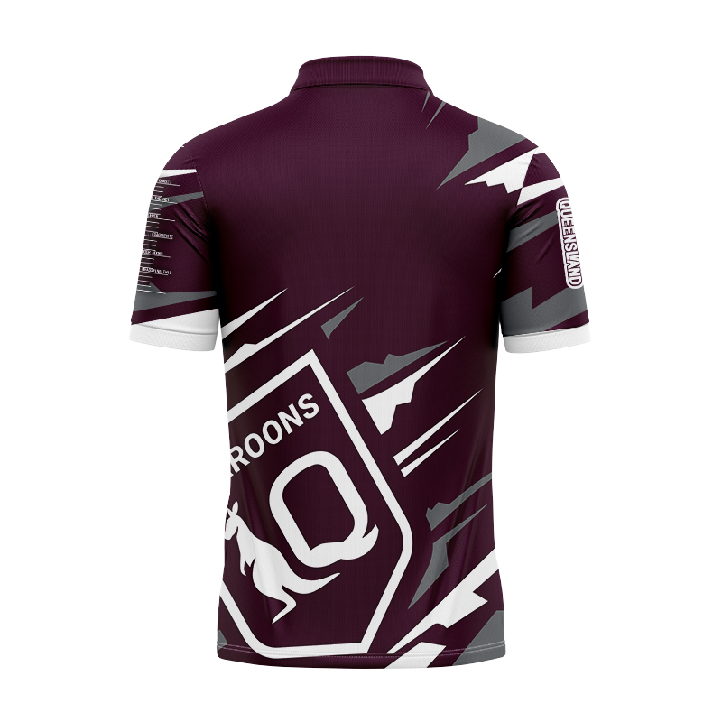 QLD Maroons 2024 'FISHFINDER' Fishing Polo Shirt