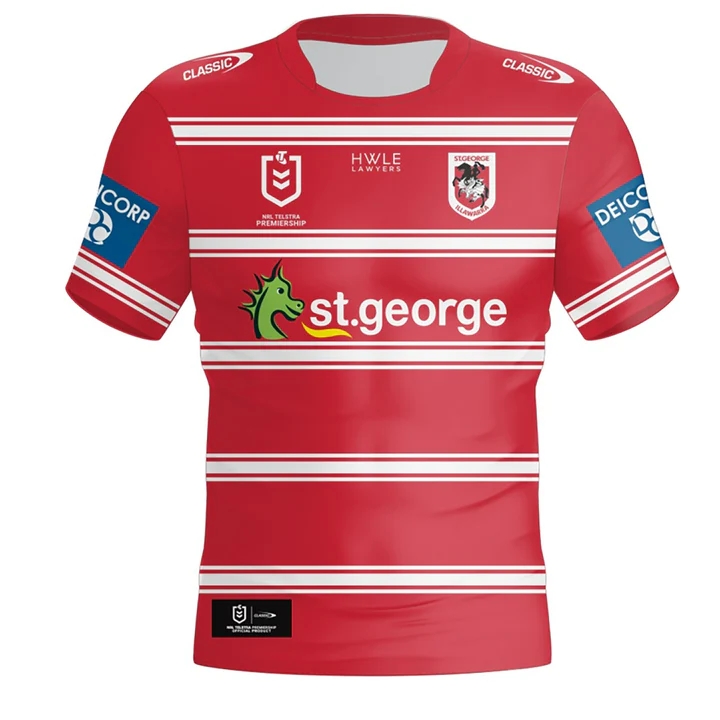 NRL St George Illawarra Dragons 2024 Away Jersey