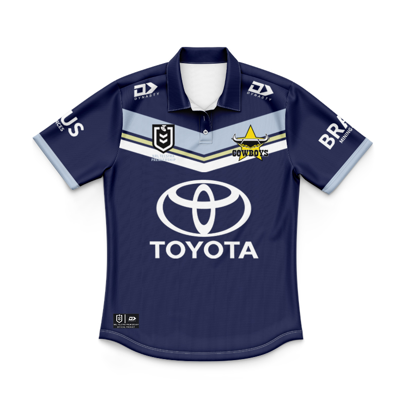 Kid's NRL North Queensland Cowboys 2024 Home Polo Shirt