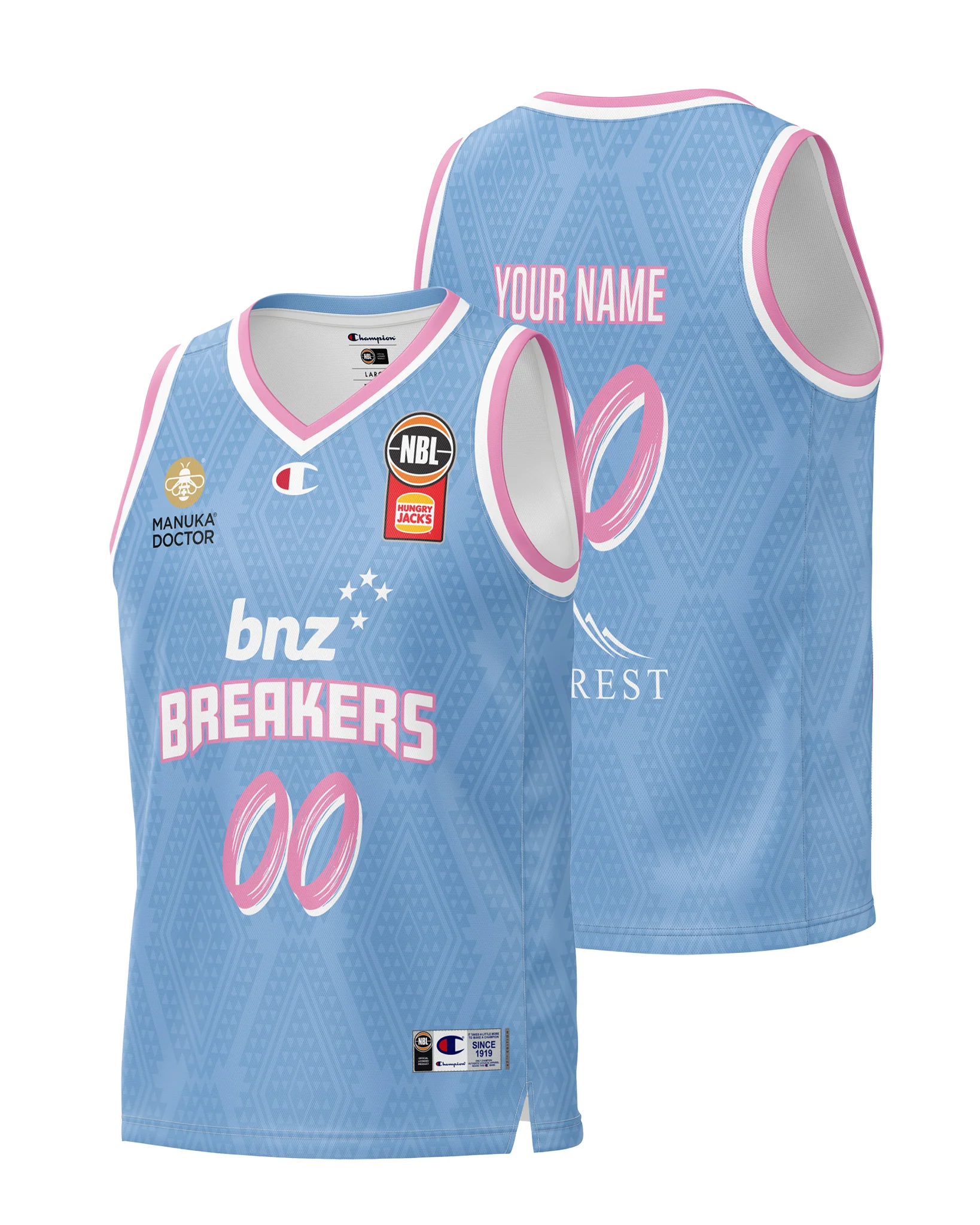 New Zealand Breakers 24/25 Alternate Jersey - Personalised