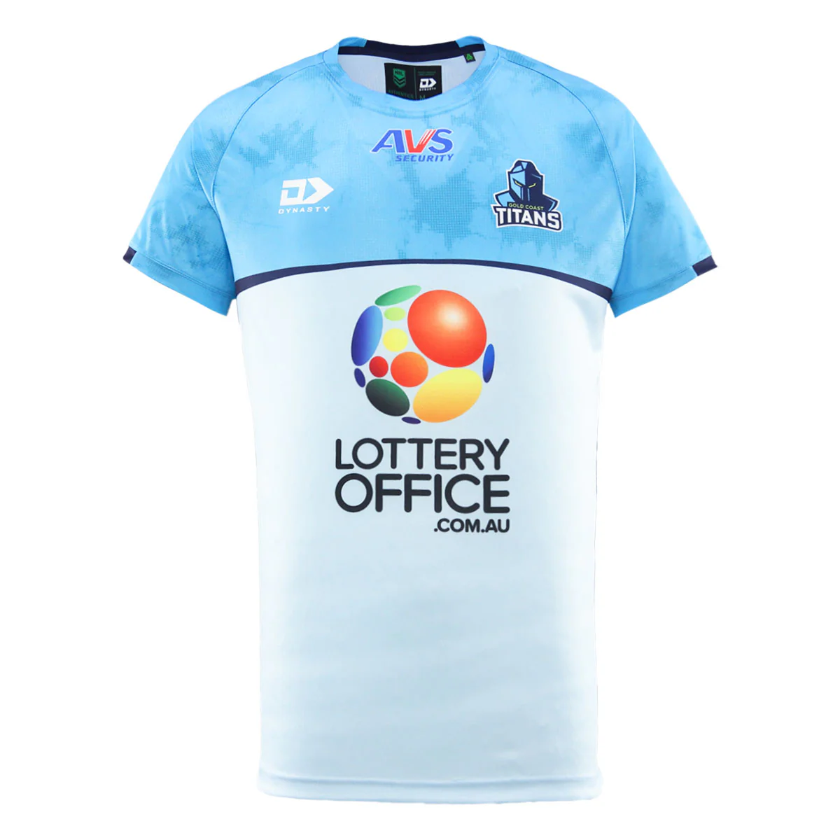 NRL Gold Coast Titans 2025 Light Blue Training Jersey