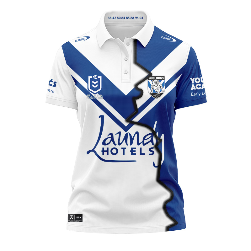 Women's NRL Canterbury-Bankstown Bulldogs 2024 Mix Polo Shirt