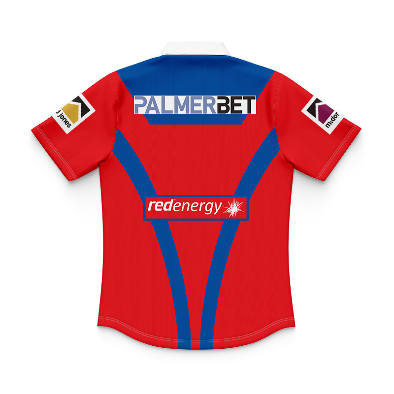 Kid's NRL Newcastle Knights 2024 Home Polo Shirt