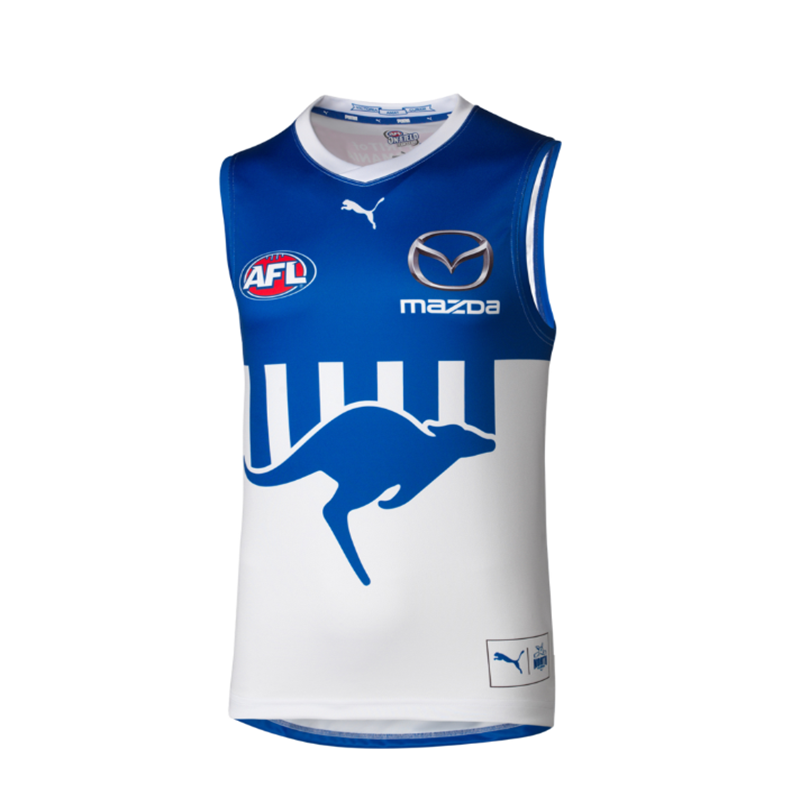 AFL North Melbourne Kangaroos 2024 Away Guernsey