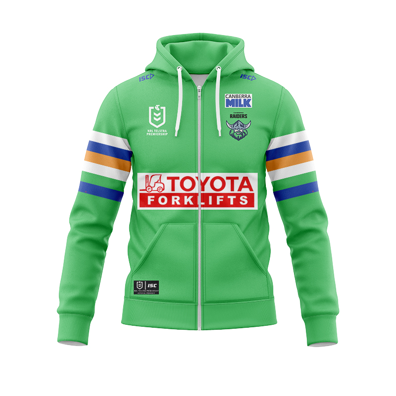 NRL Canberra Raiders 2024 Home Zipper Hoodie