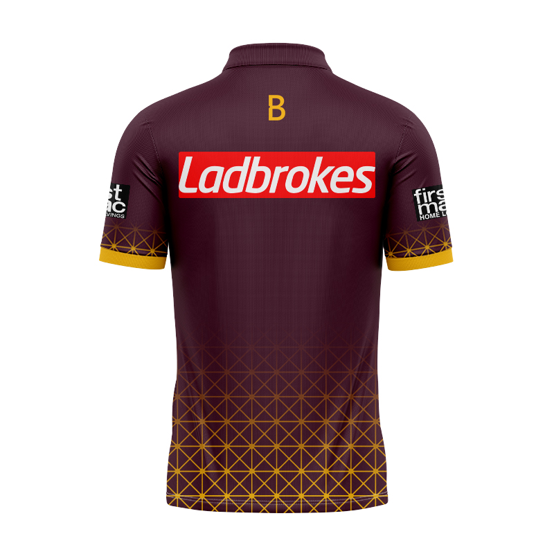 NRL Brisbane Broncos 2024 Players Maroon Polo Shirt