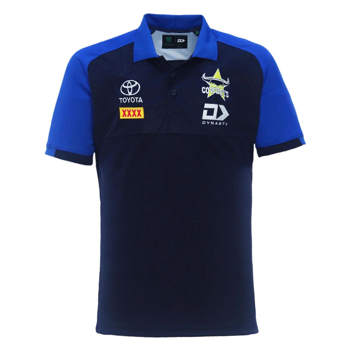 NRL North Queensland Cowboys 2024 Media Polo Shirt