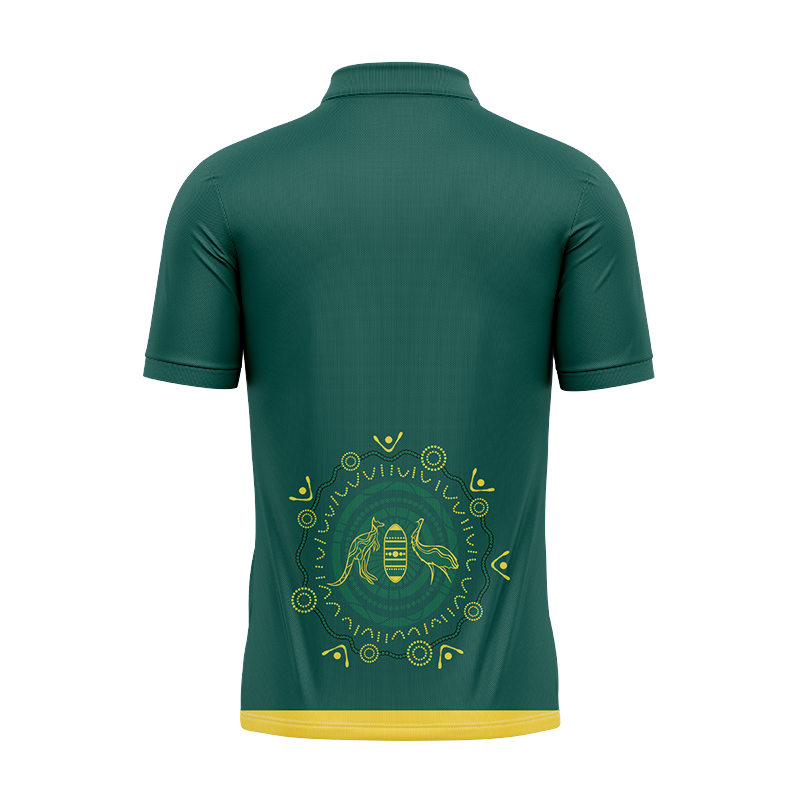 Australia Kangaroos 2024 Indigenous Polo Shirt