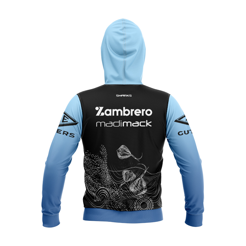 Kid's NRL Cronulla-Sutherland Sharks 2024 Indigenous Training Hoodie