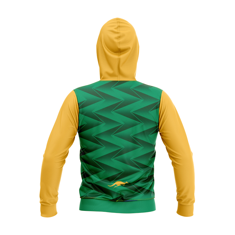 Kid's Australia Kangaroos 2024 Green Pro Training Hoodie