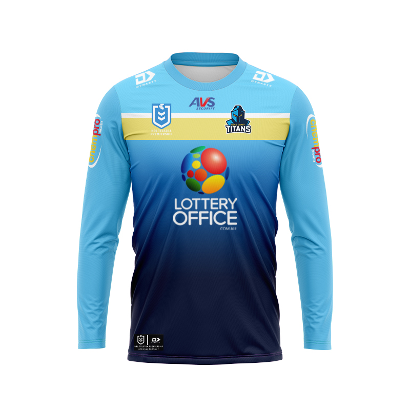 NRL Gold Coast Titans 2024 Long Sleeve Home Jersey