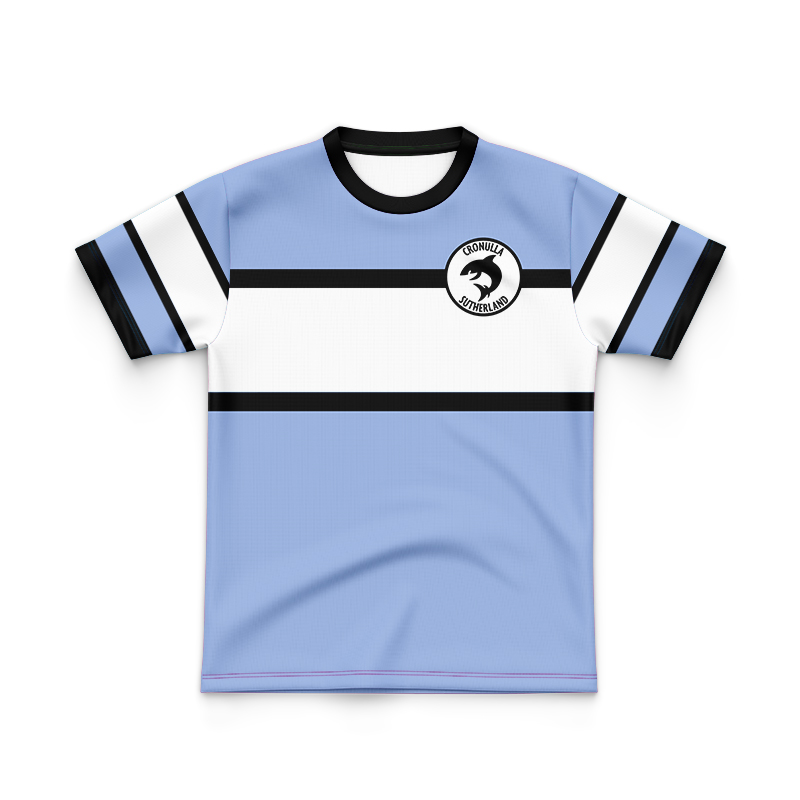 Kid's NRL Cronulla-Sutherland Sharks 1973 Retro Jersey