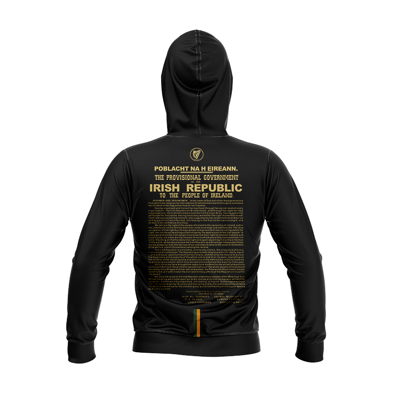 Kid's Ireland GAA 1916 Commemoration Black Hoodie