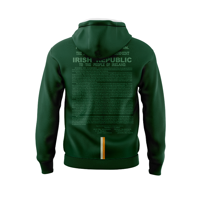 Men's Ireland GAA 1916 Commemoration Green Hoodie