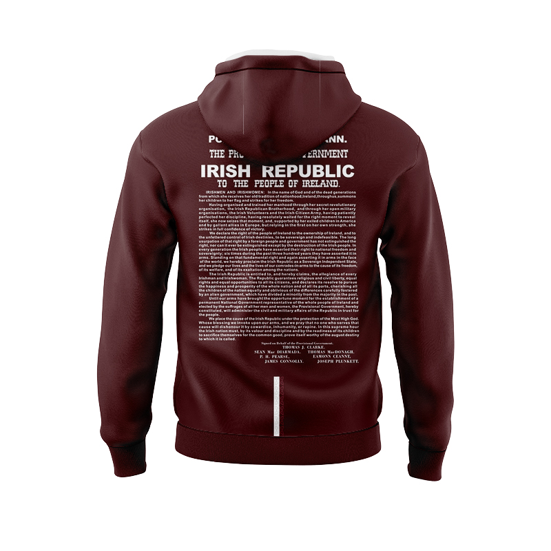 Men's Ireland GAA 1916 Commemoration Brown Hoodie