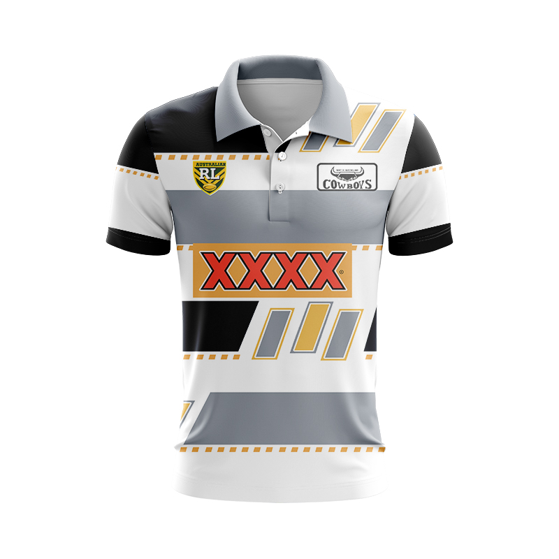 NRL North Queensland Cowboys 1995 7s Retro Polo Shirt