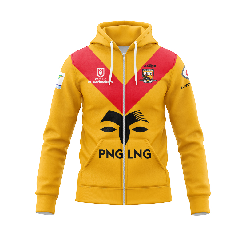 Papua New Guinea Kumuls 2024 Pacific Championships Zipper Hoodie