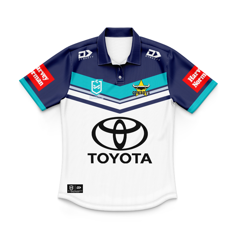 Kid's NRLW North Queensland Cowboys 2024 Away Polo Shirt