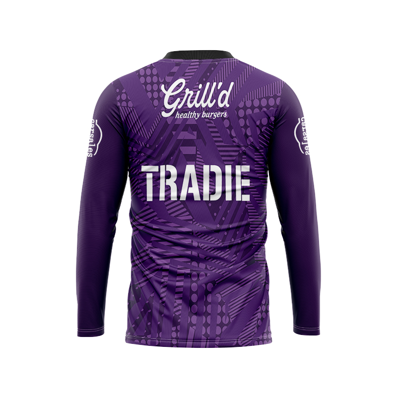 NRL Melbourne Storm 2024 Long Sleeve Purple Training Jersey