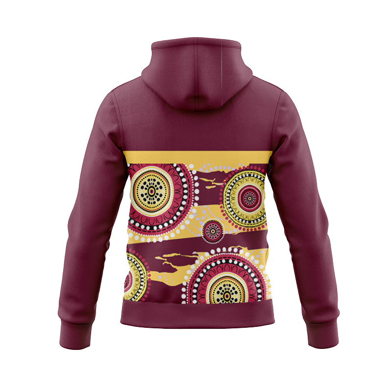 NRL Brisbane Broncos 2024 Indigenous RS Zipper Hoodie