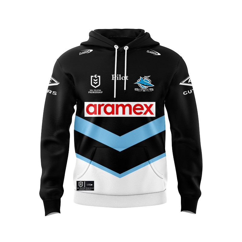 NRL Cronulla-Sutherland Sharks 2025 Away Hoodie