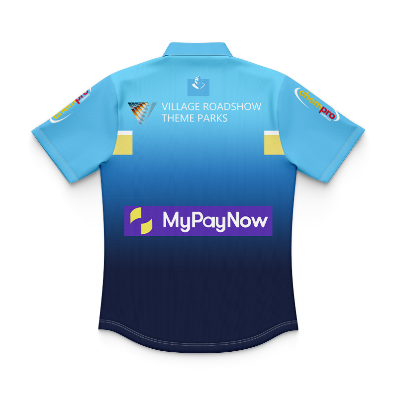 Kid's NRL Gold Coast Titans 2024 Home Polo Shirt