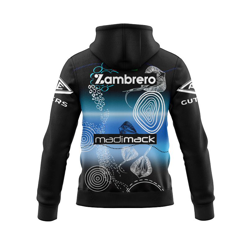 NRL Cronulla-Sutherland Sharks 2024 Indigenous Zipper Hoodie