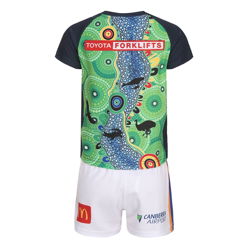 Kid's Canberra Raiders 2024 Indigenous Jersey+Shorts