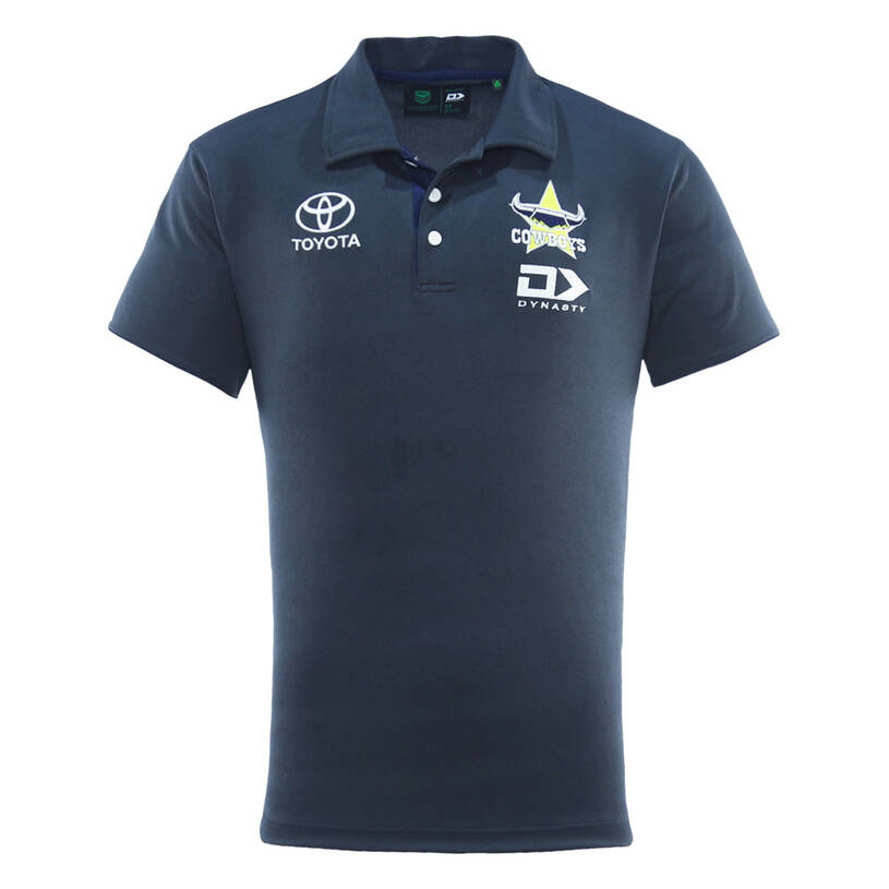 NRL North Queensland Cowboys 2025 Charcoal Polo Shirt