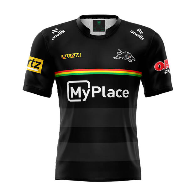 Kid's NRL Penrith Panthers 2025 Black Training Jersey