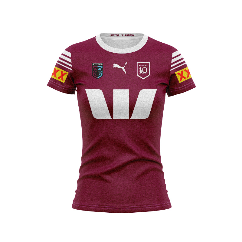 Women's QLD Maroons State of Origin 2024 Home Jersey