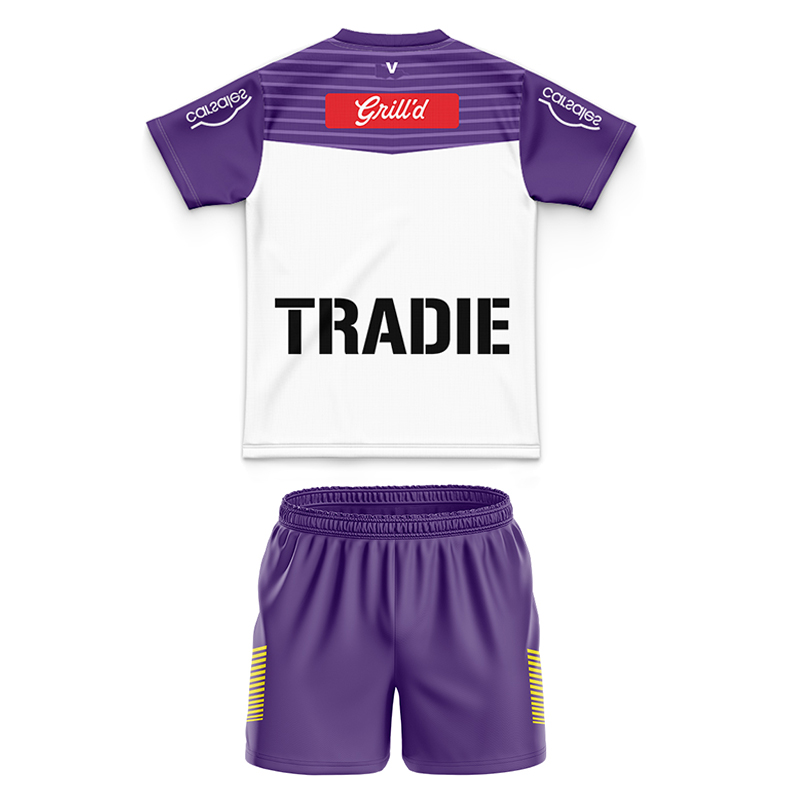 Kid's NRL Melbourne Storm 2024 Away Jersey+Shorts