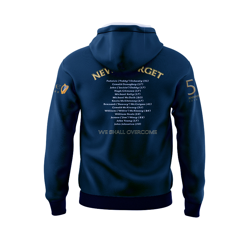 Men's Derry GAA Bloody Sunday Commemorative Dark Blue Hoodie