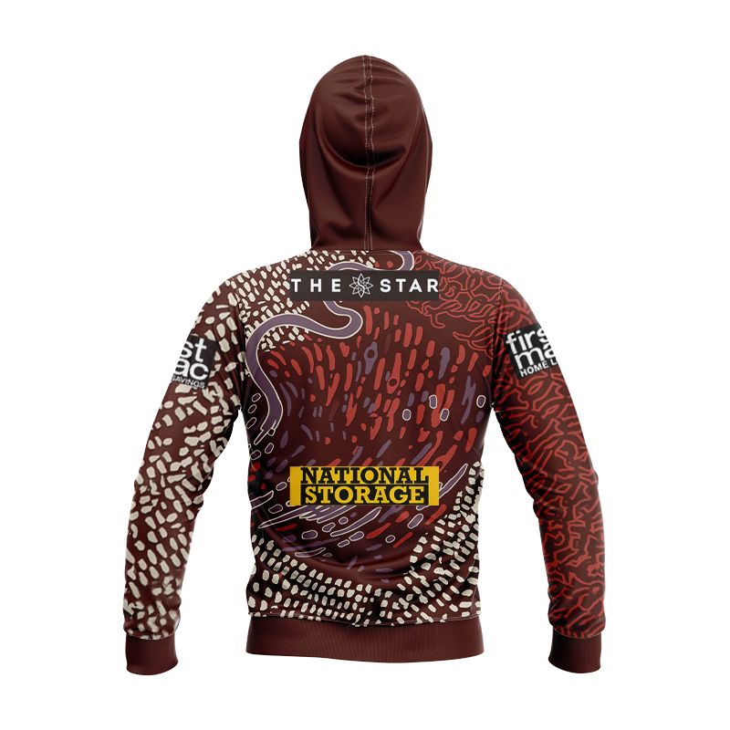 Kid's NRL Brisbane Broncos 2024 Indigenous Hoodie