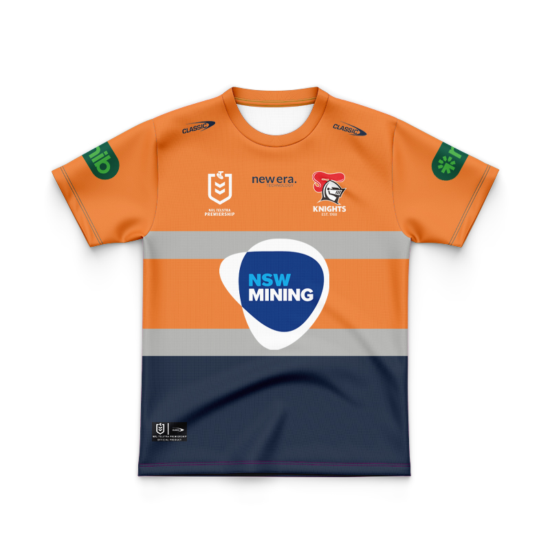 Kid's NRL Newcastle Knights 2024 Retail Mining Jersey