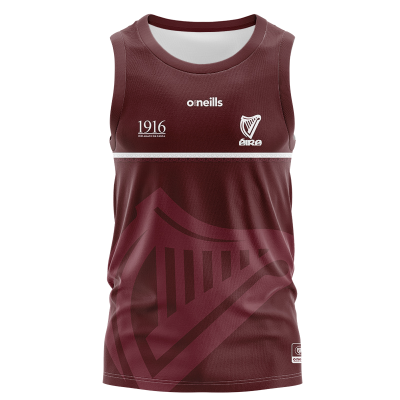 Men's Ireland 1916 Commemoration GAA Brown Sleeveless Jersey