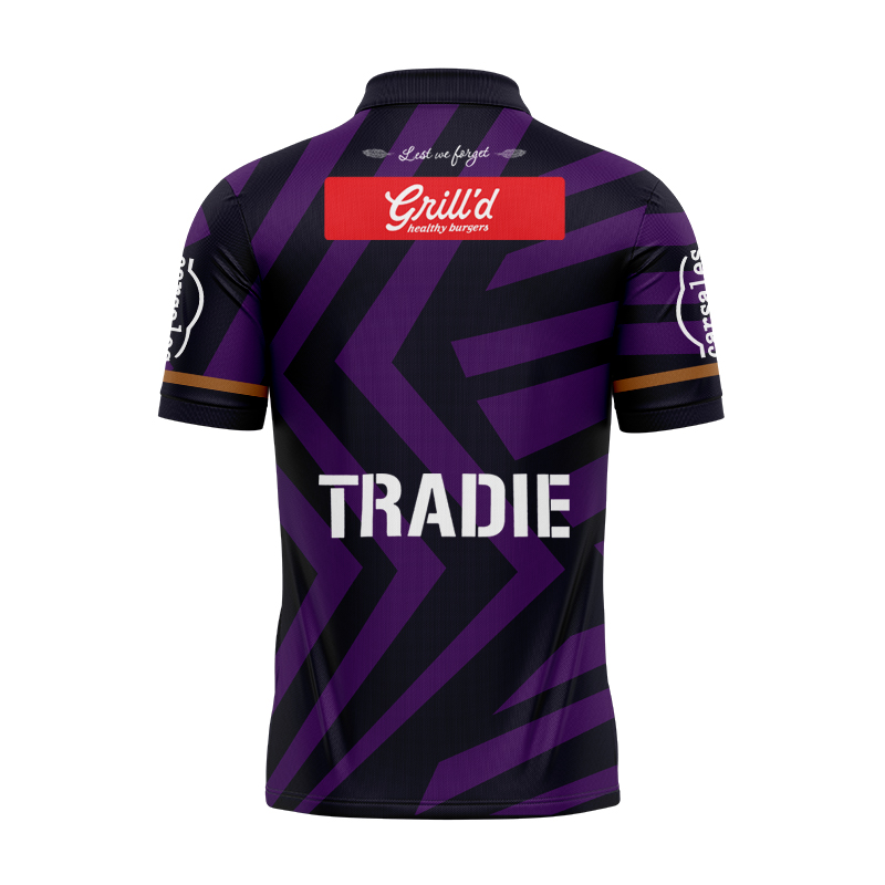 NRL Melbourne Storm 2024 ANZAC Polo Shirt