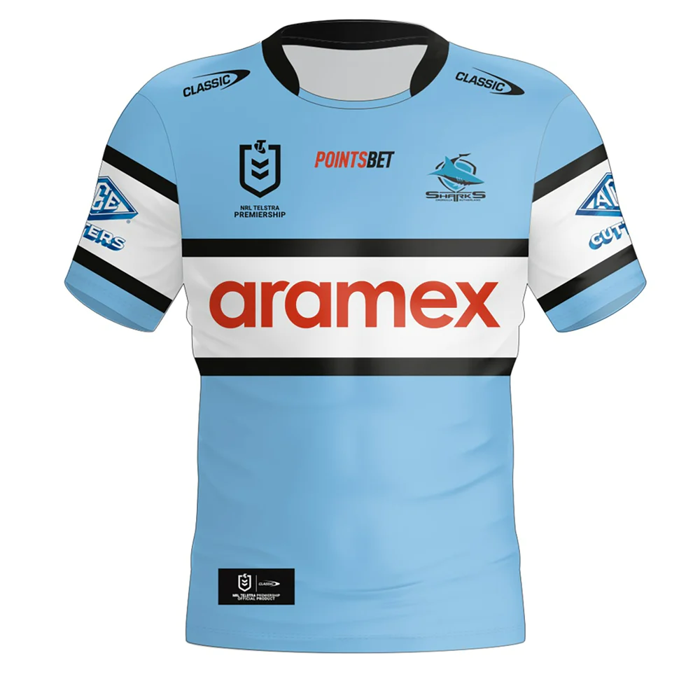 NRL Cronulla-Sutherland Sharks 2024 Home Jersey