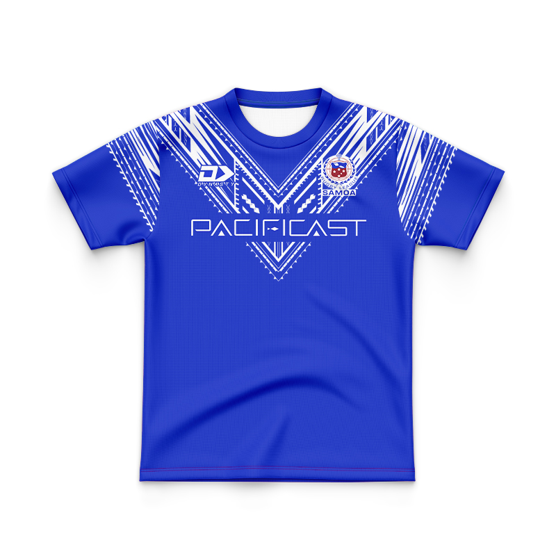 Kid's Toa Samoa Rugby League 2023 Home Jersey